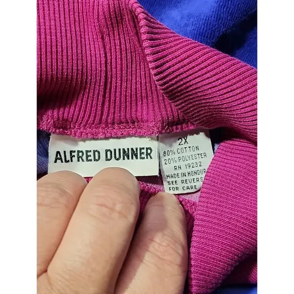 Alfred Dunner velour sweatshirt - Picture 8 of 9